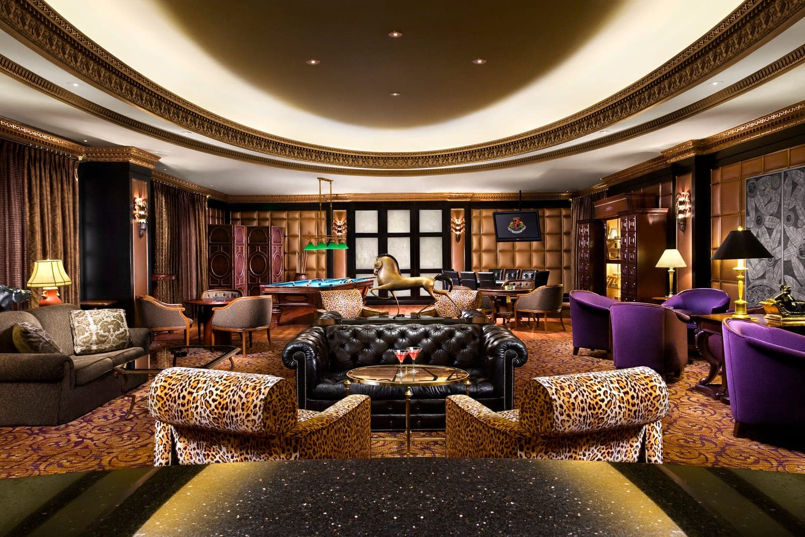 Stirling Club lounge interior at Turnberry Place